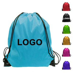 Custom Logo Promotional Drawstring <b>Backpack</b> Cheap Polyester Sports Gym Storage Sack Shoulder Drawstring Sports Bag Shopping Bags - Product Image 1