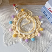 Fait à la main KIVA marque PP coton rempli peluche Crochet poupées Amigurumi porte-clés fleurs tricotées accessoires pour animaux de compagnie jouets personnalisés enfants