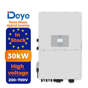 Ab depo deye 30kw 3 fazlı hibrid invertör SUN-30K-SG01HP3-EU-BM3 güneş invertör Wechselrichter güneş enerjisi sistemi için ev