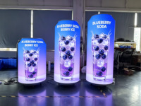 Écran d'affichage vidéo LED dynamique à 360 degrés pour espace commercial