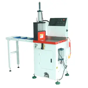 CNC mesin pemotong Kaki Semi otomatis, mesin pemotong profil aluminium untuk kuningan tembaga dan mesin pemotong aluminium