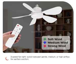 Đèn chùm gắn trần 520mm 5 cánh quạt 3000-6500K 10W có quạt 3 tốc độ - Product Image 4