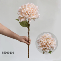 Fleurs artificielles d'hortensia 3D pour la décoration de table de mariage en plein air pour la fête à la maison