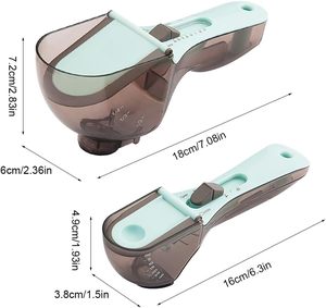 Kitchen Utensils Adjustable <b>Measuring</b> <b>Spoons</b> Sugar Scoop Flour <b>Measuring</b> Cup Baking Metering Scoop for Cake Baking Cooking - Product Image 3