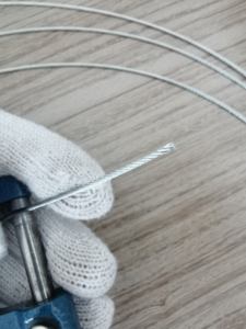 สายเคเบิลลวดเหล็กคาร์บอนสูง ได้รับการรับรองมาตรฐาน ISO9001 ชุบสังกะสี โครงสร้าง <span class=keywords><strong>7X19</strong></span> 7X7 สายเคเบิลโลหะ ผลิตซีลเชื่อม - Product Image 3