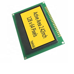 2.42 Inci 2.42 Inci 2.42 Inch 128X64 Piksel Antarmuka Paralel Kuning Layar OLED Dirakit Modul TW28641240A03 SSD1309 2.4'' - Product Image 1