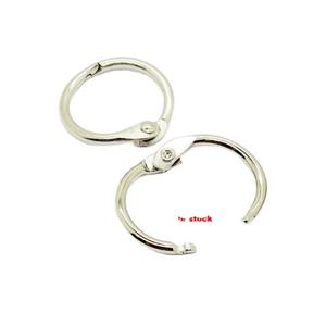 EWANG 0.6 Inch Silver Loose <b>Leaf</b> <b>Book</b> Rings Binder Nickel Plated Steel Binder Rings - Product Image 2
