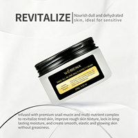 Crème visage à l'escargot multi-effets vegan, non grasse, apaisante et réparatrice pour peaux sèches et sensibles