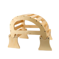 Banc de flexion dorsale de yoga en bois personnalisé de haute qualité et cadeau d'équipement de fitness extensible