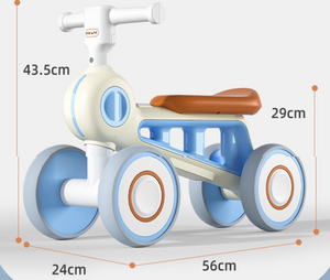 Mini tricycle pour tout-petits, vélo à quatre roues, vélo d'équilibre pour bébé, tricycle pour enfant, jouet à roulettes, apprendre à marcher - Product Image 6