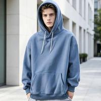 Vente en gros de sweats à capuche unis, épais, courts, surdimensionnés, personnalisables avec logo, pour l'hiver