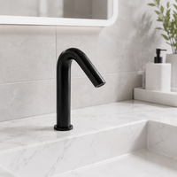 Robinet automatique à capteur moderne, robinet de lavabo monotrou SS04 adapté aux hôtels et à l'usage commercial
