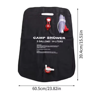 20L bain en plein air Camping randonnée barbecue énergie chauffé Portable douche sac solaire sac à eau
