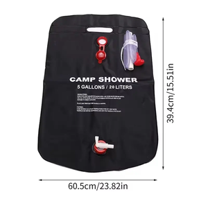 20L Baño al aire libre Camping Senderismo Barbacoa Energía Climatizada Bolsa de <span class=keywords><strong>ducha</strong></span> portátil Bolsa de agua <span class=keywords><strong>solar</strong></span> - Product Image 3
