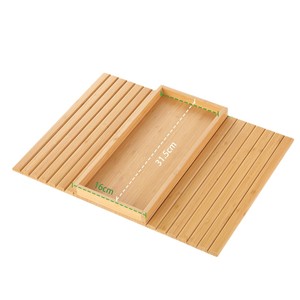 <span class=keywords><strong>Plateau</strong></span> de rangement de collations paresseux pliable de conception classique <span class=keywords><strong>plateau</strong></span> d'<span class=keywords><strong>accoudoir</strong></span> de <span class=keywords><strong>canapé</strong></span> en bambou de grande capacité pour la laque d'organisation de salon - Product Image 5