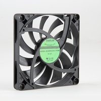 Kipas Pendingin Elektronik 80*80*10mm Asli yang Dapat Disesuaikan, DC 12V Kontrol PWM, Bantalan Bola untuk CPU PLC Komputer Industri Ultra-tipis