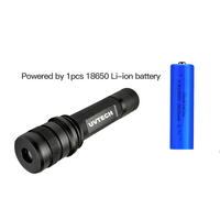 Lampe torche industrielle à LED bleue puissante avec faisceau lumineux uniforme, indice de protection IP68, rechargeable, portée du faisceau de 200 à 300 m