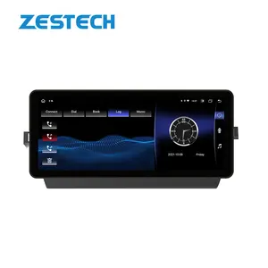 ZESTECH Radio Navigasi Digital, 1 Din Layar Sentuh Radio Di Dasbor Carplay Radio 12.3 Inci GPS Android Mobil Stereo Player untuk Toyota