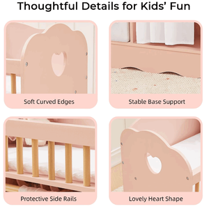 <span class=keywords><strong>Cambiador</strong></span> de bebé de madera rosa para niños a precio <span class=keywords><strong>barato</strong></span> con perchas para abrigos tamaño personalizado y embalaje personalizado - Product Image 6