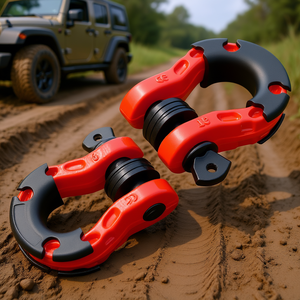 Manille en D 3/4 po en acier allié robuste pour le dépannage de véhicules Jeep et camions, résistance à la rupture de 66139 lb, axe à vis - Product Image 2