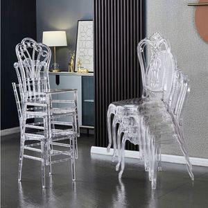 Chaise en plastique transparente moderne et portable pour extérieur, dossier en acrylique, empilable, pour salon, <span class=keywords><strong>prix</strong></span> usine, vente en gros - Product Image 6