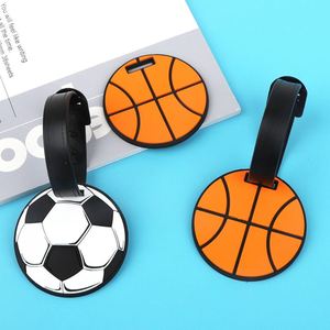 Custom PVC Sports Luggage <b>Tag</b> Football and Basketball Shaped <b>Travel</b> ID <b>Tag</b> for Suitcases, Bags, and Promotional Gifts - Product Image 3