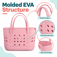 Grand sac fourre-tout de plage en EVA léger, écologique, imperméable, moulé, en forme de seau, pour les voyages, les courses, les activités de plein air et tout le reste