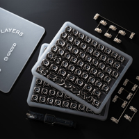XVX Keycaps Venom Silver Gaming Mechanical Keyboard Keycap Set ABS+PC/PBT Material Sublimation Diy Custom 120keys