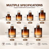 Flacon compte-gouttes en verre 20 ml avec impression UV, logo personnalisé, emballage cosmétique pour huile capillaire et huile à barbe, commande en gros