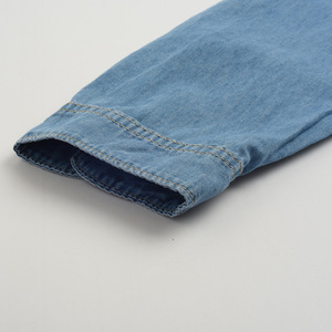 เสื้อเชิ้ตเด็กสีฟ้าอ่อนติดกระดุมยาวถึงเข่า แบรนด์ส่วนตัว จัดส่งด่วน - Product Image 6