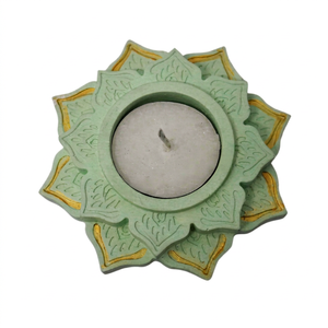 High Quality Hot Selling Floral Style Handmade Ceramic <b>Tea</b> <b>Light</b> <b>Holder</b> for Christmas and Wedding Party Home Decoration - Product Image 1