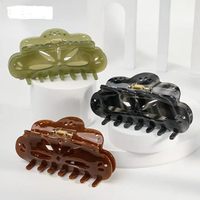 Pince à cheveux requin en acrylique et strass, personnalisable, grande taille, style nuage français JingLan, pour cheveux épais, idéale pour les fêtes des jeunes filles européennes et américaines.