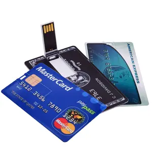 Free logo print Credit card wholesale usb flash drive thumb usb 2gb 4gb 8gb 16Gb memory stick pendrive credit card flash drive