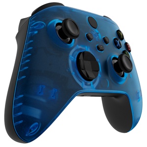 Coque de remplacement personnalisée EXtremeRate Clear Blue pour la face avant des manettes Xbox Series X & S - Product Image 3