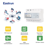 Compteur d'énergie sans fil Eastron SDM530-LR triphasé à connexion directe au réseau LoraWAN, contrôle à distance