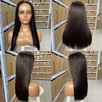 16A SDD 5X5 corto doble dibujado vietnamita pelo crudo encaje frontal pelucas Vietnam pelo hueso recto Bob pelucas para mujeres negras