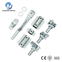 Kit de quincaillerie de sécurité antivol robuste galvanisé à chaud de qualité marine pour conteneurs, compatible avec tige de 34 mm 9001
