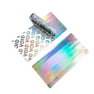 Etiqueta Adhesiva de Seguridad Personalizada con Código de Barras y Número de Serie, a Prueba de Manipulación, para Sellar Cajas - Product Image 2