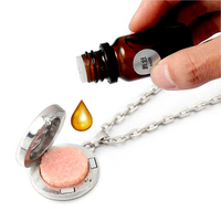 28mm Creux Arbre de Vie En Acier Inoxydable Ouvrable Rond Boîte De Parfum Aromathérapie Huile Essentielle Diffuseur Pendentif Collier
