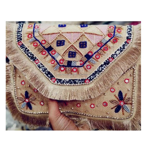 Indian <b>Beaded</b> Clutch Bag Envelope Clutch bag ladies Guru Kirpa Export House - Product Image 4
