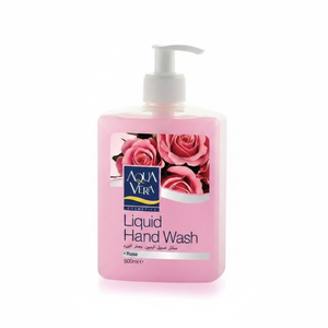 AQUAVERA Jabón Líquido Antiséptico a Base de SLS para Lavado de Manos y Baño con Aroma a Rosas 500 ML Certificado ISO/GMP para Adultos - Product Image 2
