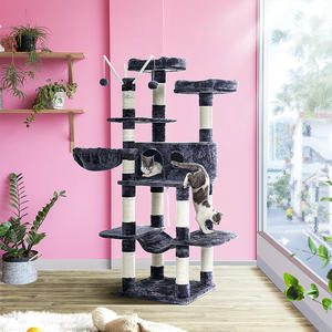 Tiragraffi per mobili da condominio <span class=keywords><strong>Cat</strong></span> Tree <span class=keywords><strong>Tower</strong></span> per gattini Pet House Play - Product Image 1