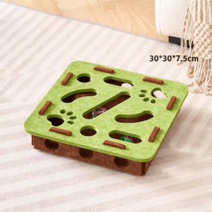 Nuovi Giocattoli Interattivi in Feltro per Gatti 2026, Labirinto Divertente per lo Sviluppo dell'Intelligenza, 3 Colori, Confezione in Scatola - Product Image 4