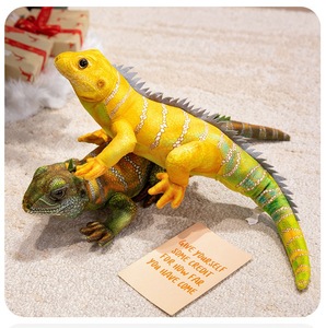 Juguete de Peluche de <span class=keywords><strong>Lagarto</strong></span> Simulado, Dragón Barbudo y Otros Accesorios de Reptiles, Muñeco de Camaleón con Relleno de Algodón PP - Product Image 6