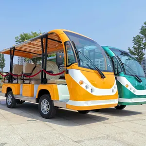 Autobús de pasajeros eléctrico de estilo abierto y cerrado, viaje escolar, turismo, superventas