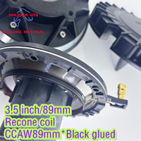 Haut-parleur audio DJ de 200 watts, 4591, bobine vocale de 3,5 pouces, 89 mm, fréquence moyenne, haut-parleur de compression MF de 2 pouces, accessoires pour haut-parleur