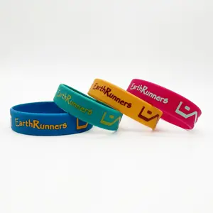 Factory Cheap Custom Logo Wristband Soft Rubber Silicone Charm Wrist Band And Bracelet With Personalisable Hand Band