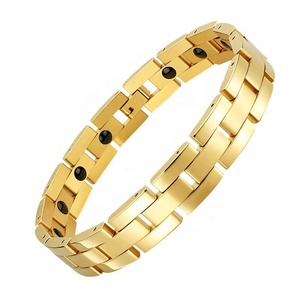Pulsera Magnética de Acero Inoxidable con Baño al Vacío, Anti-Radiación, Anti-Fatiga, con Piedra Negra, de Moda y Alta Venta - Product Image 5