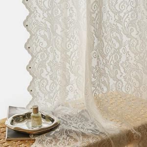 Tenda in Pizzo Stile Francese, Trasparente e Resistente all'Abrasione, con Motivo Floreale per Camera da Letto e Soggiorno, Nuova Collezione Phoenix 2024 - Product Image 4