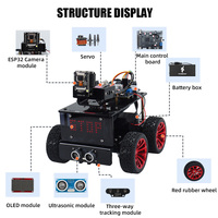 Kit de robot intelligent à quatre roues motrices Tscinbuny STM32 ROS, kit de châssis à quatre roues, module de caméra, kit éducatif et de fabrication